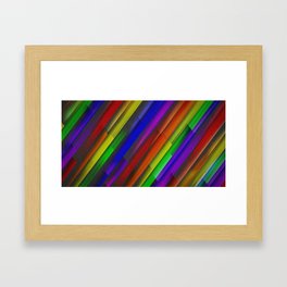 abstract grunge texture background in rainbow colors Framed Art Print