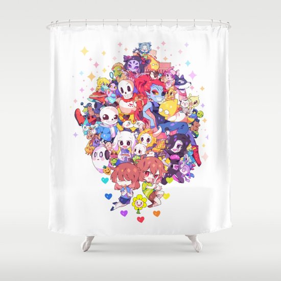 Undertale Much Character Shower Curtain By Ampun Dj Society6