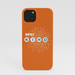 Be Kind (orange/blue) iPhone Case