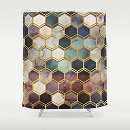 RUGGED MARBLE Shower Curtain