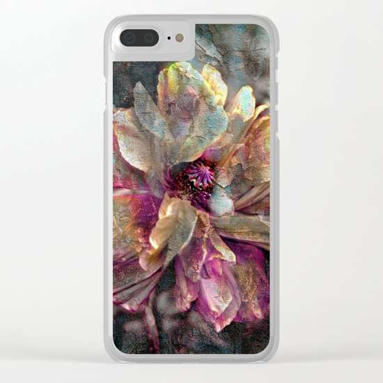 Abstract poppy(3). Clear iPhone Case