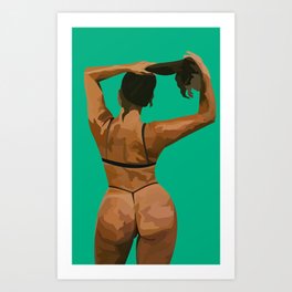 Pony Tail Up Art Print