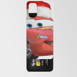 Cars McQueen with realistic Christmas hat Android Card Case