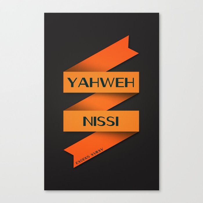 YAHWEH NISSI  Canvas Print