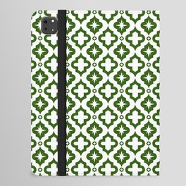Green Ornamental Arabic Pattern iPad Folio Case