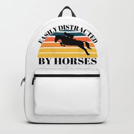 EASILY DISTRACTED BY HORSES Backpack