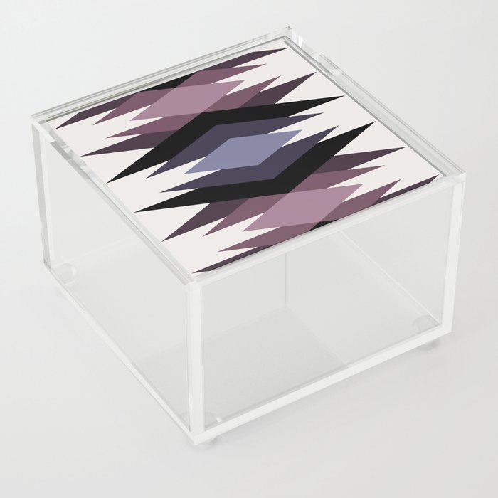 Bold Geometric Triangles VI Acrylic Box