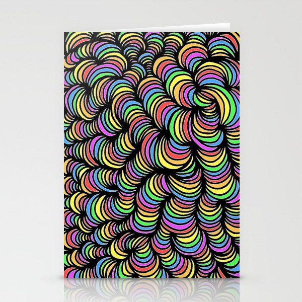 Psychedelic Tangles Stationery Cards