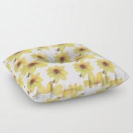 yellow bee Floor Pillow