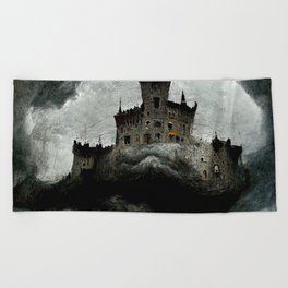 Castle in the Storm Beach Towel