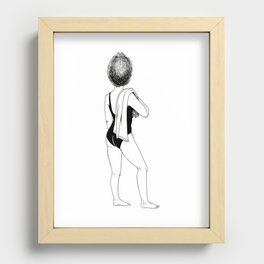 Cocohead Recessed Framed Print