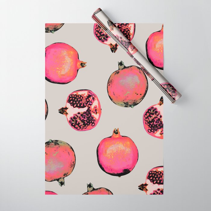 Pomegranate Pattern Wrapping Paper