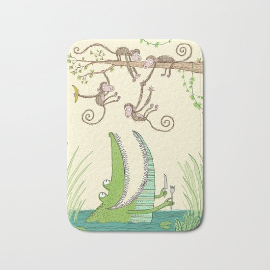'Dinner time!' Bath Mat