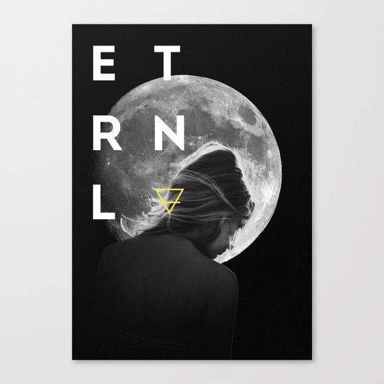 ETRNL MOON GIRL Canvas Print