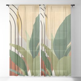 Plant Life Design 03 Sheer Curtain