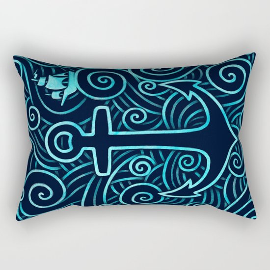 Into the Ocean Rectangular Pillow