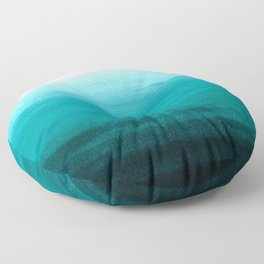 Ombre background in turquoise Floor Pillow