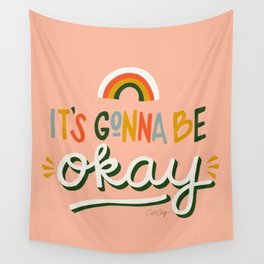 It's Gonna Be Okay – Retro Palette Wall Tapestry