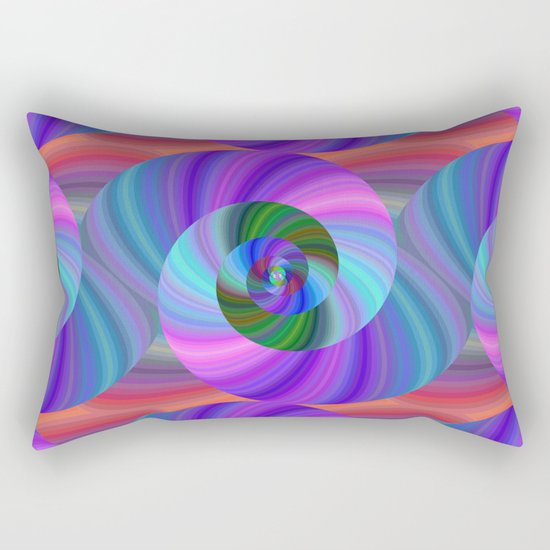 Metallic swirls Rectangular Pillow