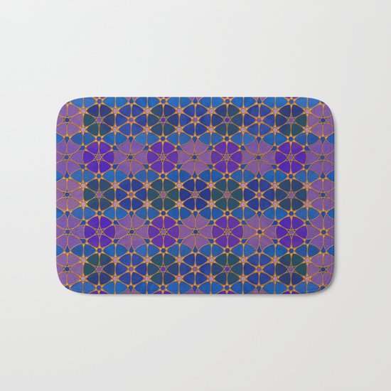 Flower of Life Pattern 3 Bath Mat