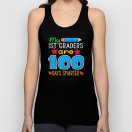 Days Of School 100th Day 100 Teacher 1st Grader Unisex Tank Top