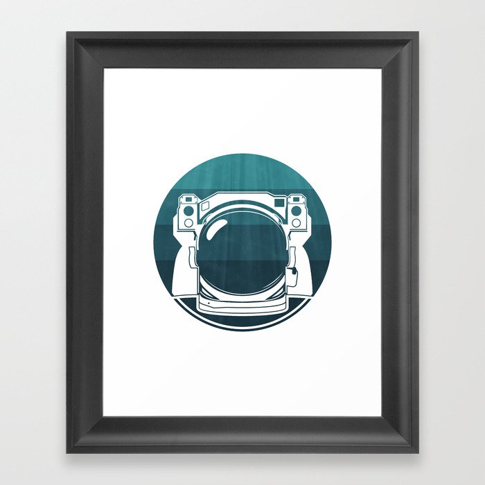 Underwater Astronaut Framed Art Print