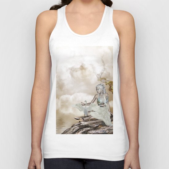 Fairy and the swan Unisex Tank Top