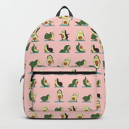 Avocado Yoga in Pink Backpack