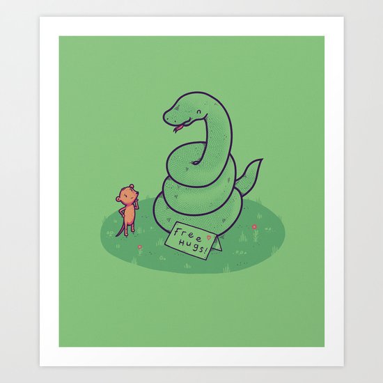 Free Hugs Art Print