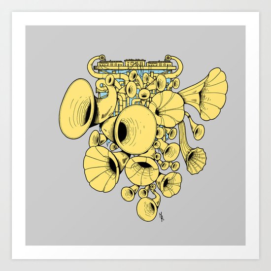 Gramophone DJ Art Print