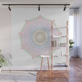 Mandala Series - MAGENTA FLOWER Wall Mural