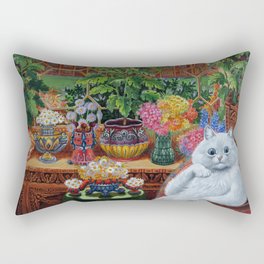 “Master of Cat College” by Louis Wain Rectangular Pillow