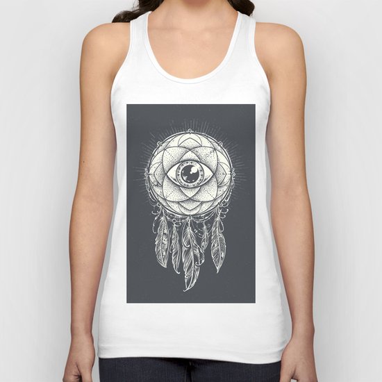 Dream catcher eye Unisex Tank Top