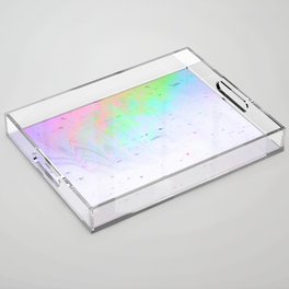 Rainbow paper Acrylic Tray