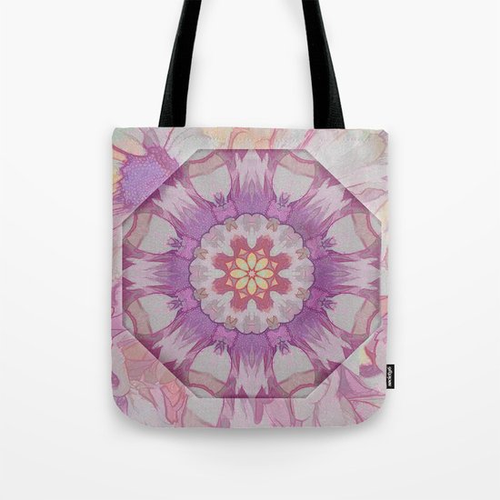 Soft Lavender Floral Kaleioscope Tote Bag