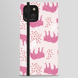 pink and red leopards iPhone Wallet Case