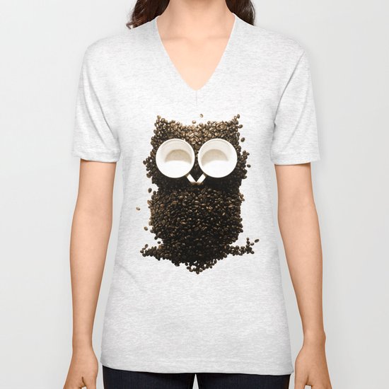 Hoot! Night Owl! Unisex V-Neck