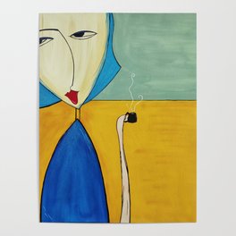 Solitude 2 Poster | Wallart, Womenpainting, Handmade, Painting, Interiordesign, Officedecor, Original, Popart, Homedecor, Wallpainting 