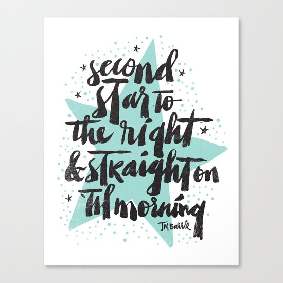 SECOND STAR TO THE RIGHT Canvas Print