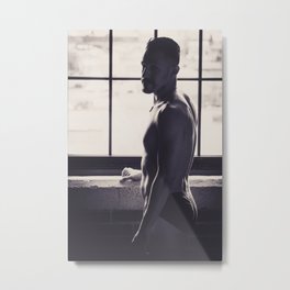 Believe Metal Print | Photo, Malemodel, Color, Underwear, Daylight, Naturallight, Stahfysh, Window, Black And White 