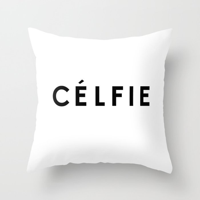 Celfie Throw Pillow
