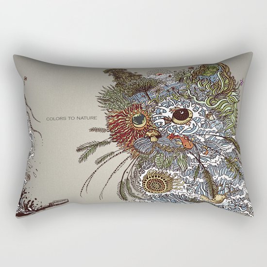 Colors to Nature. Rectangular Pillow