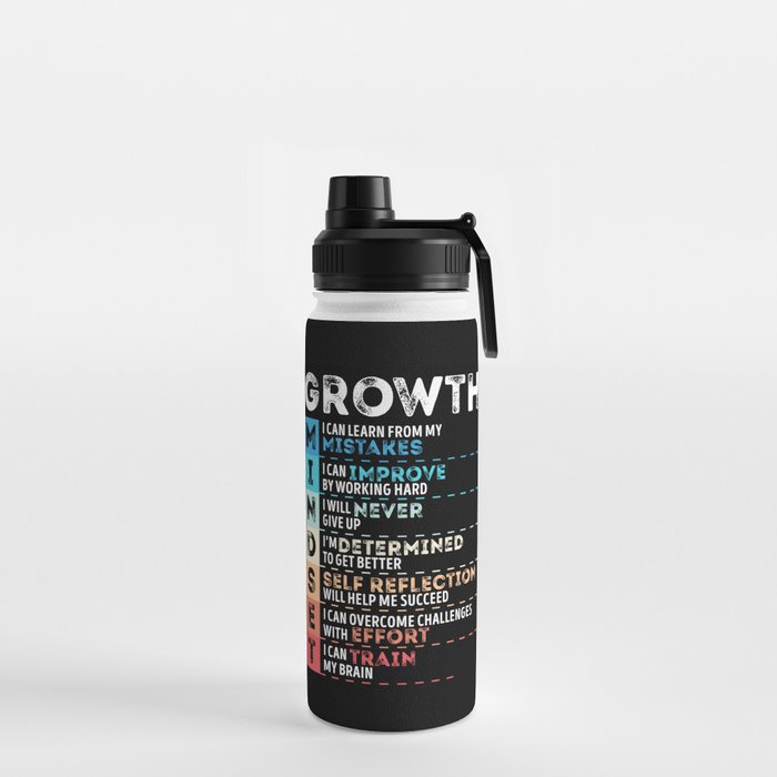 Motivational Quotes Growth for Entrepreneurs Water Bottle
