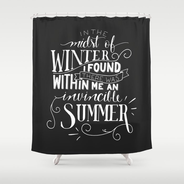 Albert Camus In The Midst Of Winter Shower Curtain By