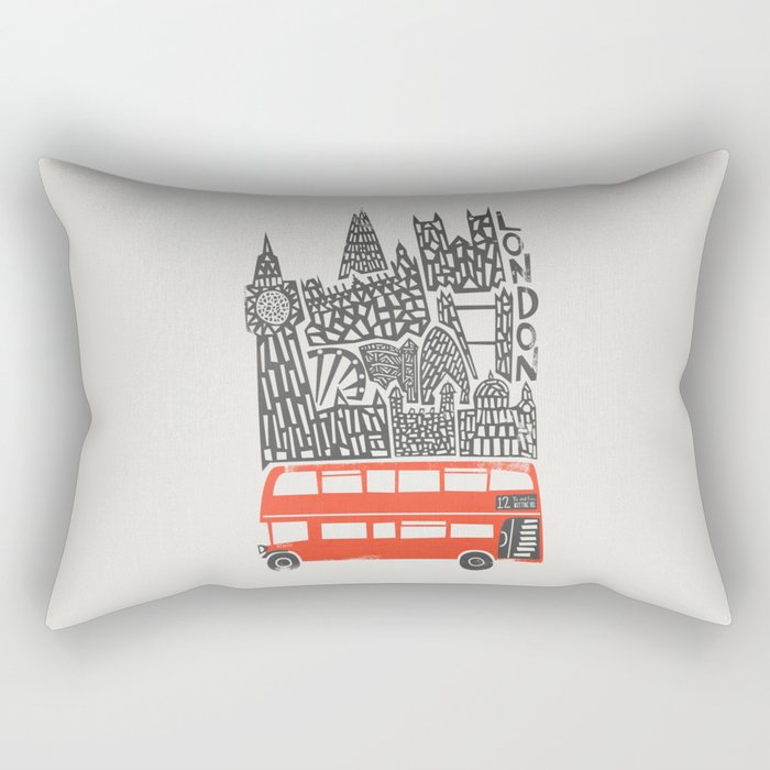 London Cityscape Rectangular Pillow