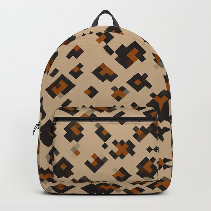 Pixelated Leopard Backpack