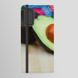Mexico Photography - An Avocado Laying On The Table Android Wallet Case