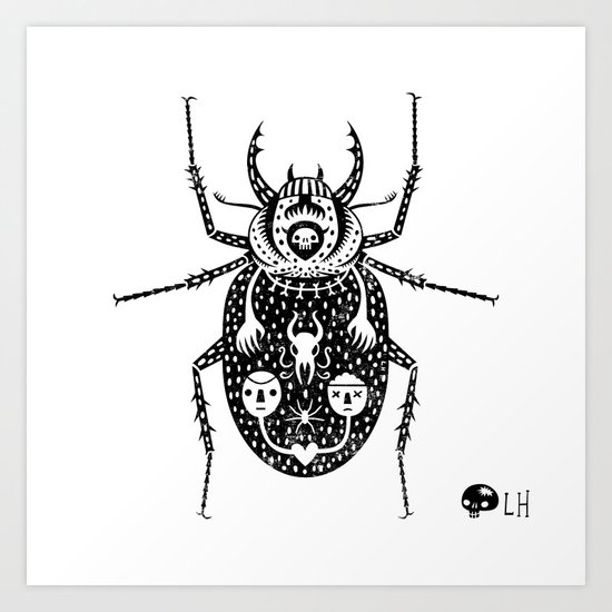 Diaboli Scarabæus - The Devil's Beetle Art Print