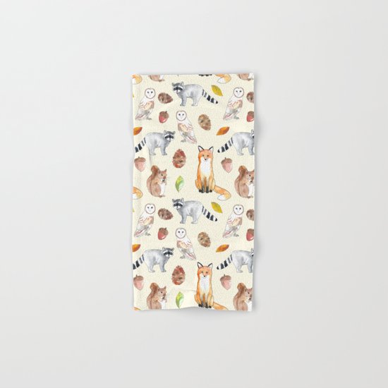 Woodland Critters Hand & Bath Towel