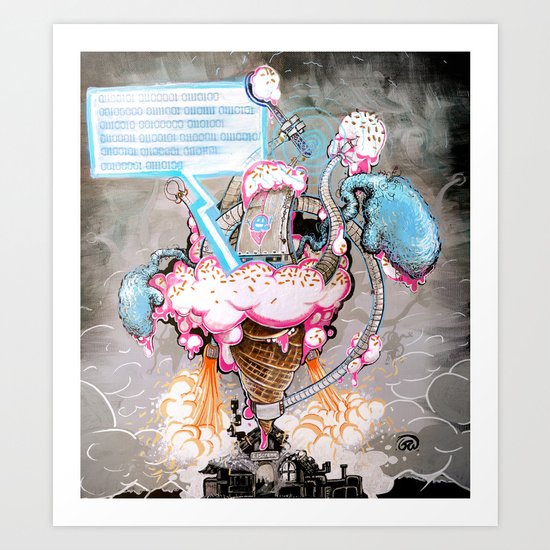 "Eiscreme 2099" Art Print
